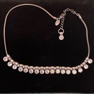 Lia Sophia Silver Necklace with Elegant Pearl Design